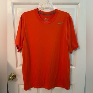 Nike Men's Orange Dri-FIT Short Sleeve Tee